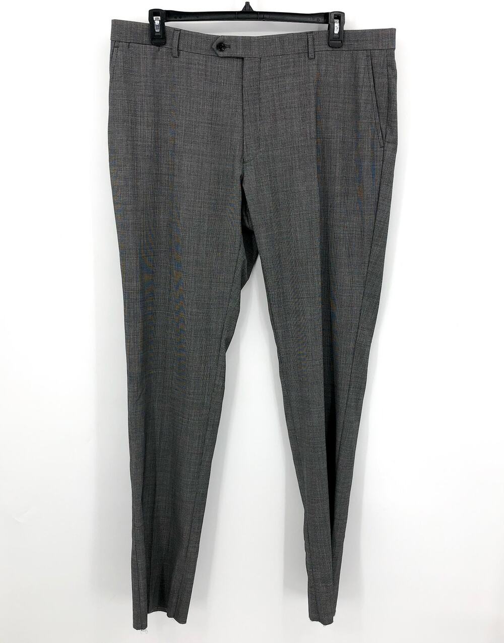 TOMMY HILFIGER Men's Archer Wool Blend Dress Pants 40R Charcoal Houndstooth NWT